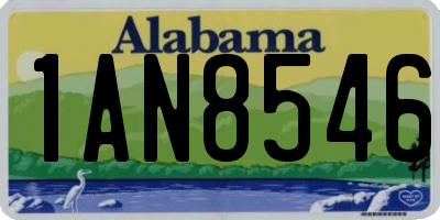 AL license plate 1AN8546