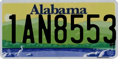 AL license plate 1AN8553