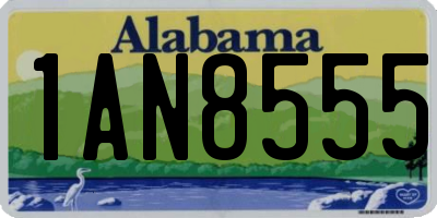 AL license plate 1AN8555
