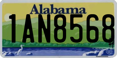 AL license plate 1AN8568