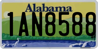 AL license plate 1AN8588