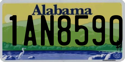 AL license plate 1AN8590