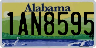 AL license plate 1AN8595