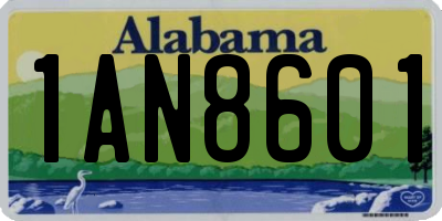 AL license plate 1AN8601