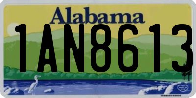 AL license plate 1AN8613