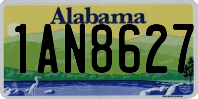 AL license plate 1AN8627