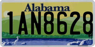AL license plate 1AN8628