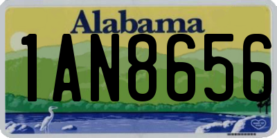 AL license plate 1AN8656