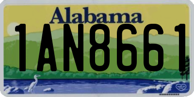 AL license plate 1AN8661