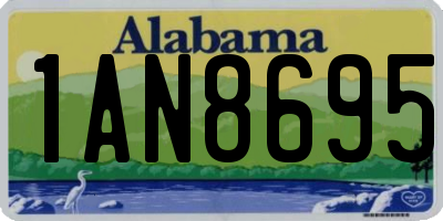 AL license plate 1AN8695