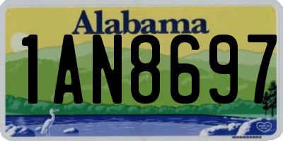 AL license plate 1AN8697