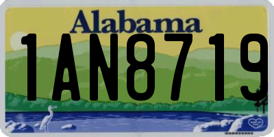 AL license plate 1AN8719