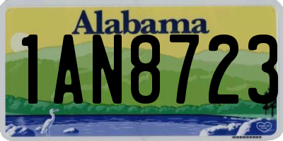 AL license plate 1AN8723