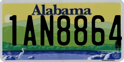 AL license plate 1AN8864