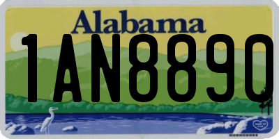 AL license plate 1AN8890
