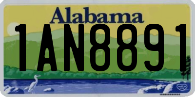 AL license plate 1AN8891