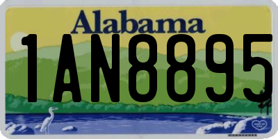 AL license plate 1AN8895