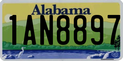 AL license plate 1AN8897