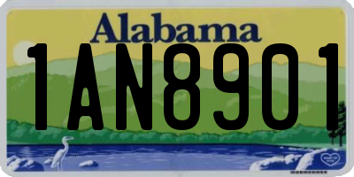 AL license plate 1AN8901