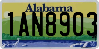 AL license plate 1AN8903