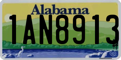 AL license plate 1AN8913
