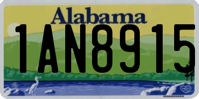 AL license plate 1AN8915