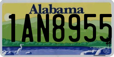 AL license plate 1AN8955
