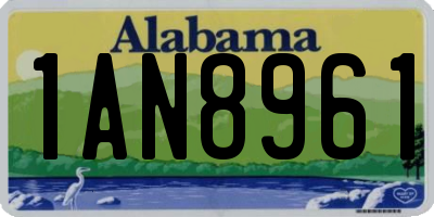 AL license plate 1AN8961