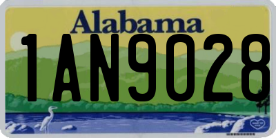 AL license plate 1AN9028