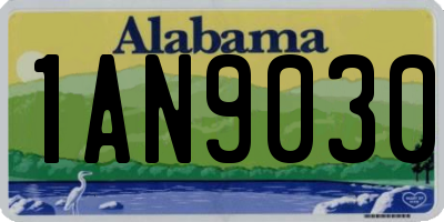 AL license plate 1AN9030