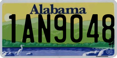 AL license plate 1AN9048