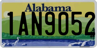 AL license plate 1AN9052
