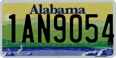 AL license plate 1AN9054