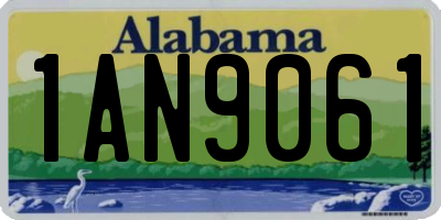 AL license plate 1AN9061