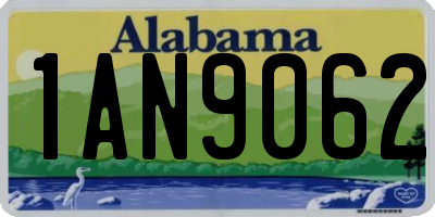 AL license plate 1AN9062