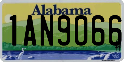 AL license plate 1AN9066