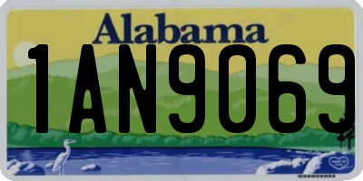 AL license plate 1AN9069