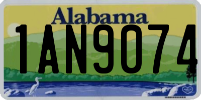 AL license plate 1AN9074