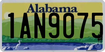 AL license plate 1AN9075