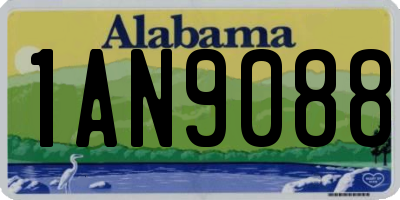 AL license plate 1AN9088