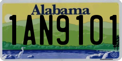 AL license plate 1AN9101