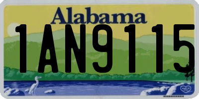 AL license plate 1AN9115