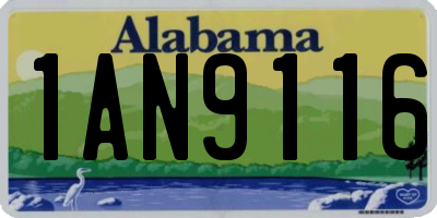 AL license plate 1AN9116