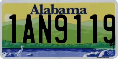 AL license plate 1AN9119