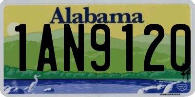 AL license plate 1AN9120