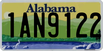 AL license plate 1AN9122