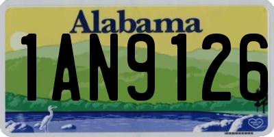 AL license plate 1AN9126