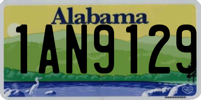 AL license plate 1AN9129