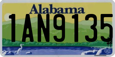 AL license plate 1AN9135
