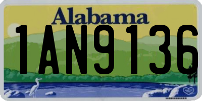 AL license plate 1AN9136
